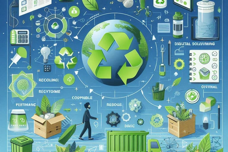 Eco-friendly graphic design materials used in projects
