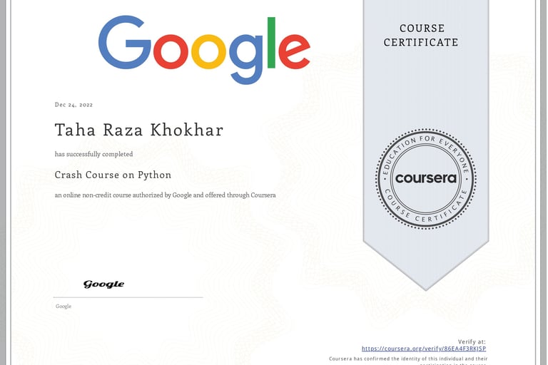 python course by google