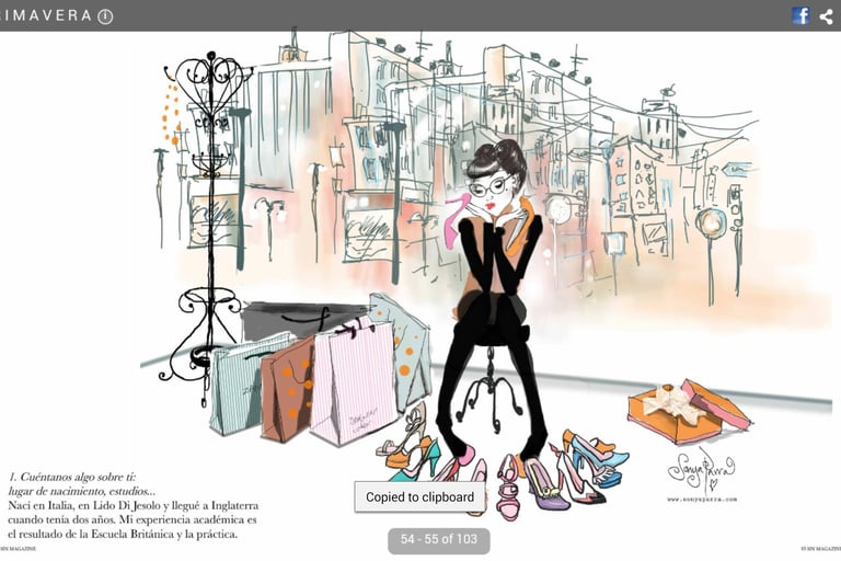 Editorial Magazine Feature about Artist And Fashion Illustrator Sonya Parra