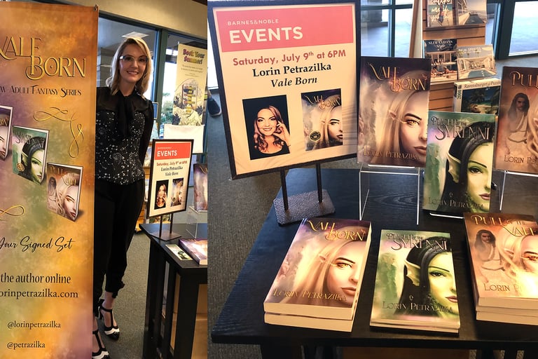 Book signing for Vale Born series at Barnes and Noble Encinitas