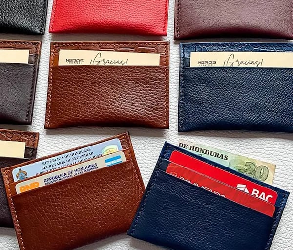 a wallet - style wallet with a credit card holder