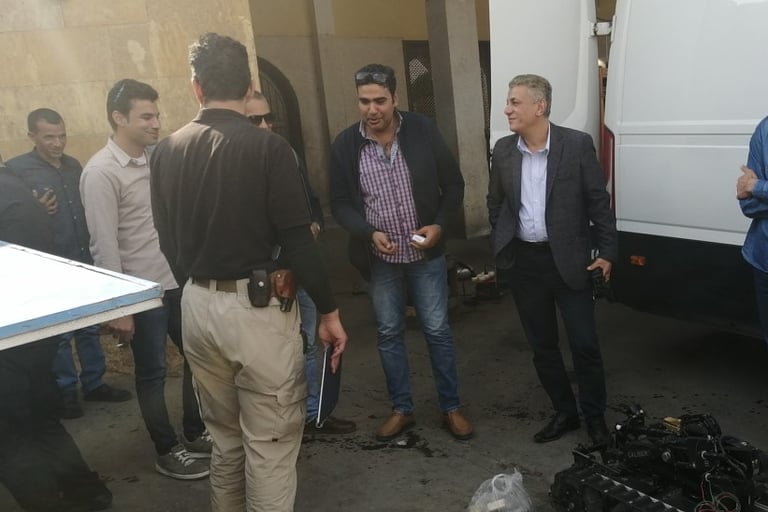 Major General Ayman Sayed El-Ahl presenting a risk-based security and training philosophy, experience without exclusion.