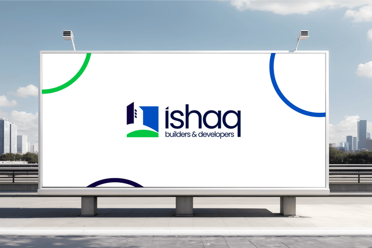 advertising for builders and developers with hoarding using brandguidelines
