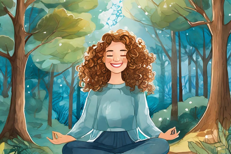 femme en visualisation créatrice