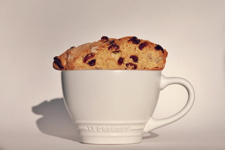 Cranberry, Orange, and Walnut Biscotti