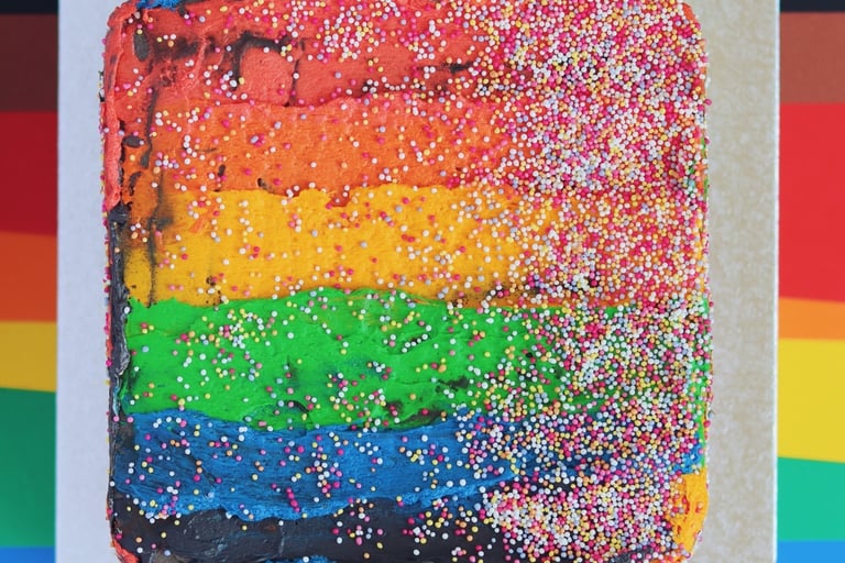 PRIDE Rainbow Cake