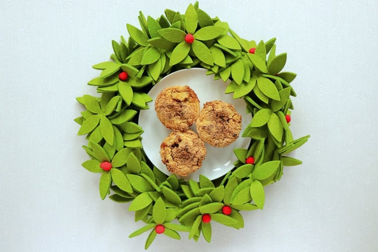Puff Pastry Mince Pies With A Custard & Crumble Top