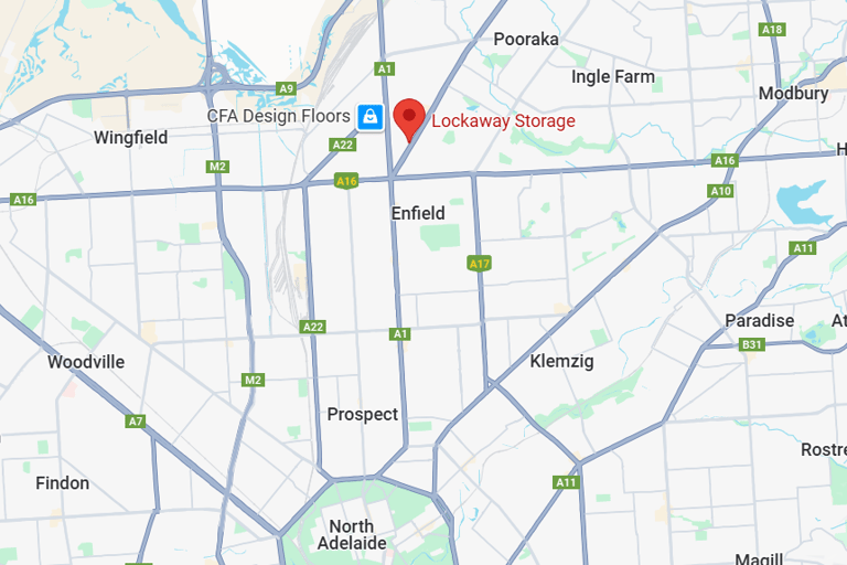 Convenient location of Storage Facility
