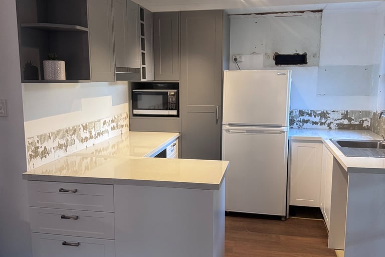 Custom flat-pack kitchen installation in Margaret River