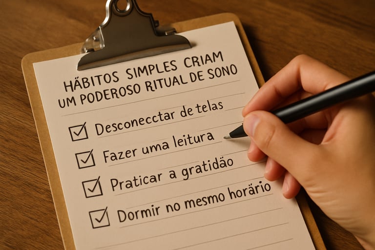 Checklist rotina noturna