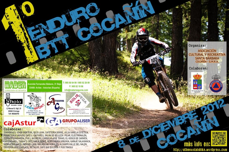 cartel 1º Enduro BTT Cocañín