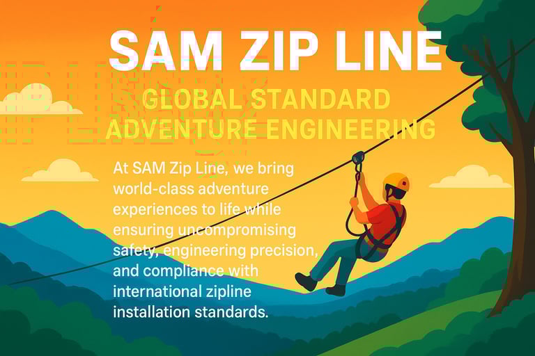 SAM Zip Line Expert Commercial Zipline System