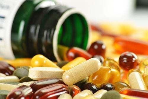 supplements on a table