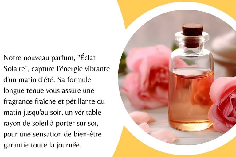 exemple de texte publicitaire pour parfum