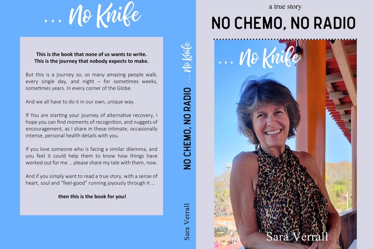 No Chemo No Radio No knife book front and back covers with book summary