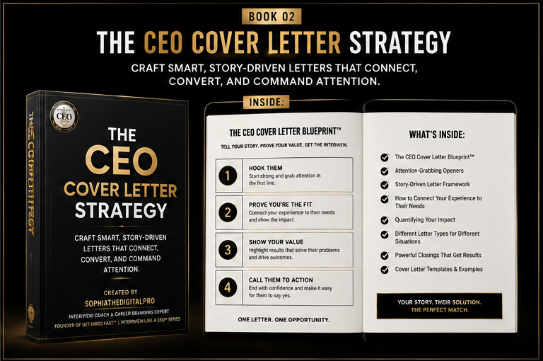 The CEO Cover Letter Strategy guide book with blueprint for executive job application success.