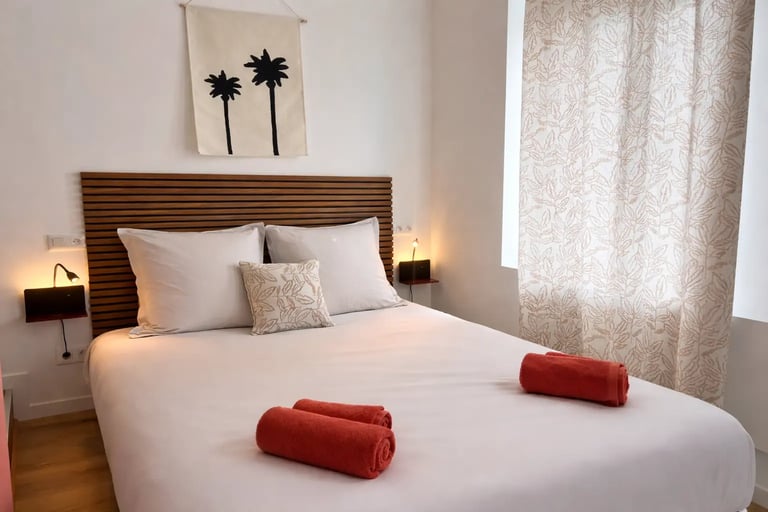 Chambre double cosy, hébergement professionnel à Dunkerque