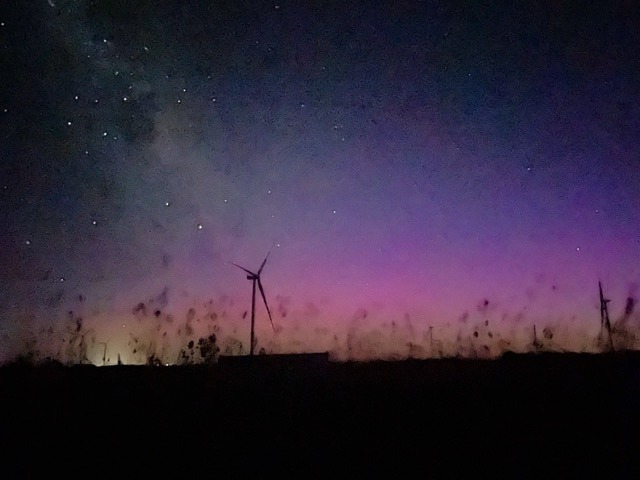 My first photograph of Aurora Australis taken on my Iphone.