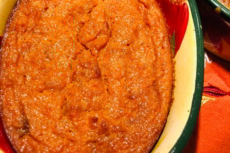 top of carrot soufle