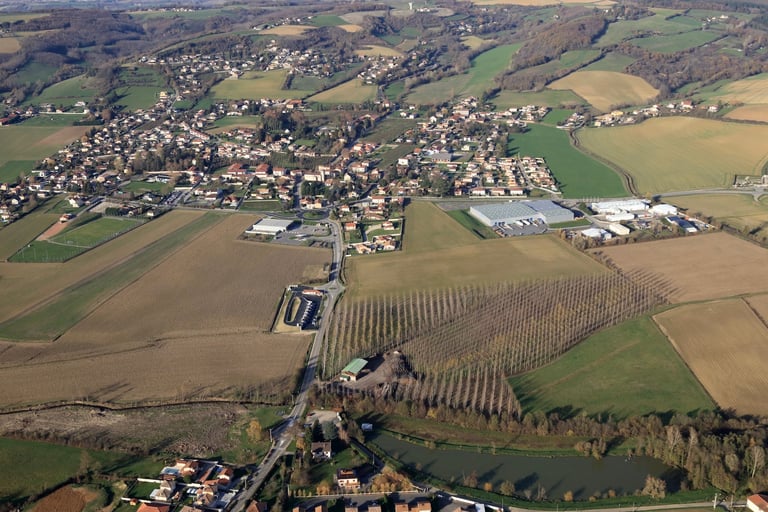 photo aérienne de Villette-de-Vienne