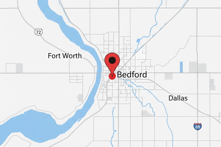 a map of the location of bed and breakfast area of a bed and breakfast area