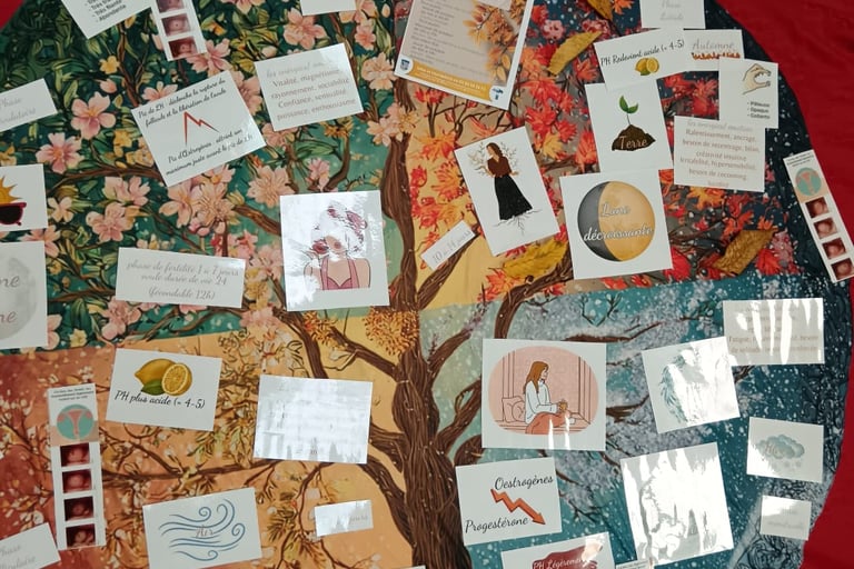 cycle menstruel en 4 saisons