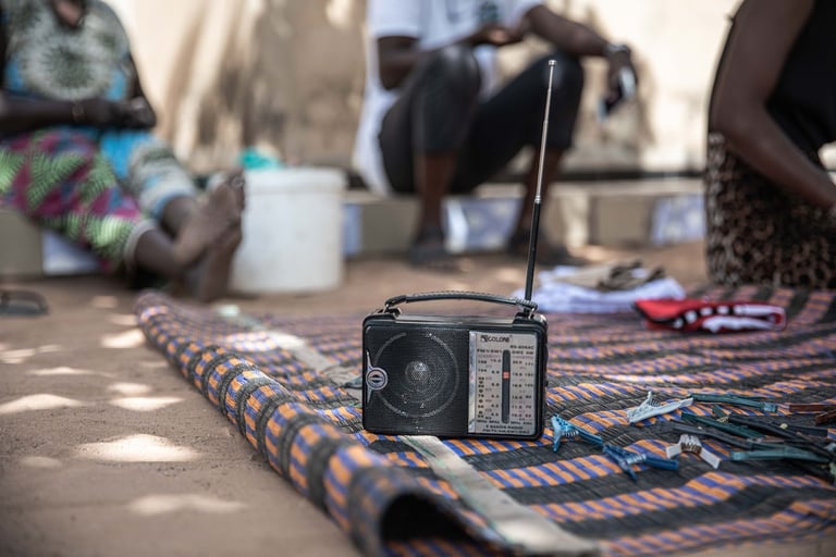 In rural villages across West Africa, the primary source of information for many remains the radio.