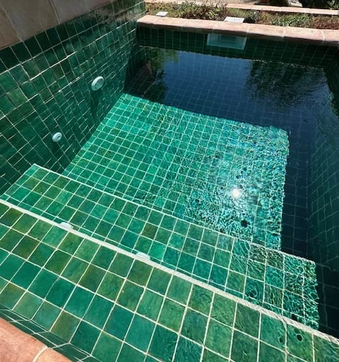 Zelliges verts piscine-Spa