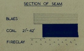 Splint Coal extracted seam section