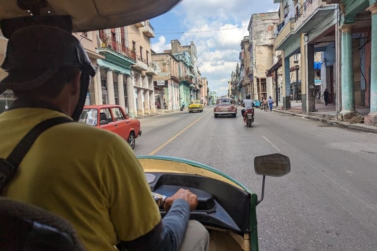 Coco taxi in Havana
