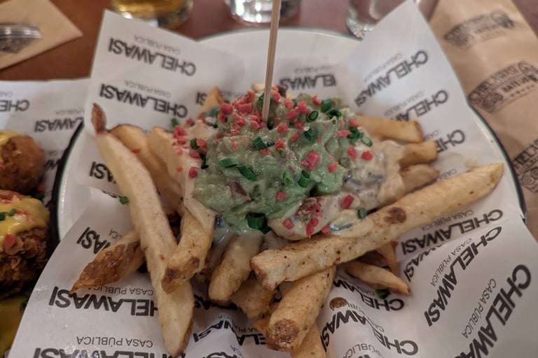 Loaded chilli fries at Chelawasi Public House