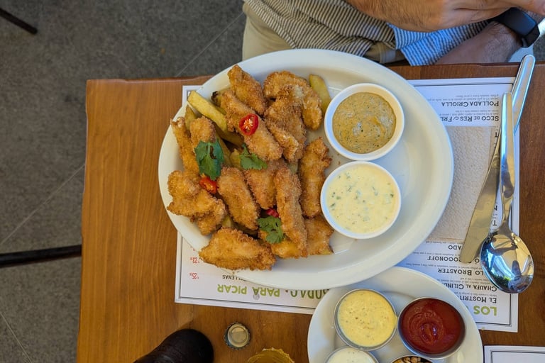 Chicharron de pollo at Siete Sopas Miraflores Lima