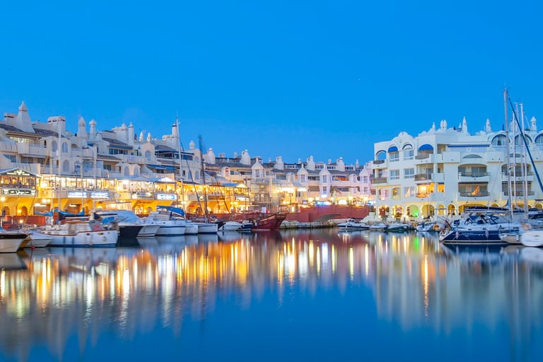 Benaalmadena Harbour is only a 2 mile wak from Pueblo Evita