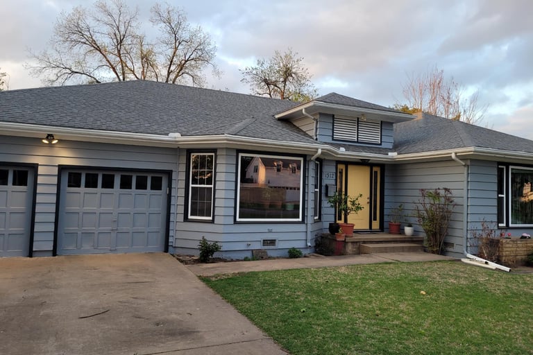 freshly painted home