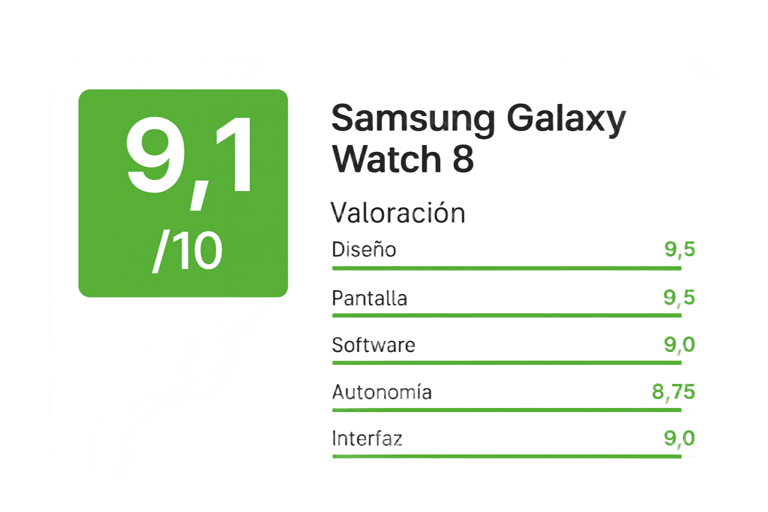 Valoracion Samsung Galaxy Watch 8
