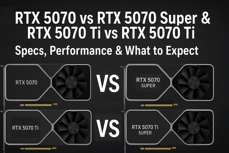 RTX 5070 VS RTX 5070 Super & RTX 5070 Ti Vs RTX 5070 Ti Super