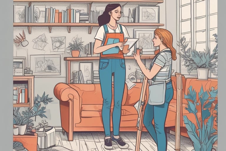 Bright living room with modern inventory