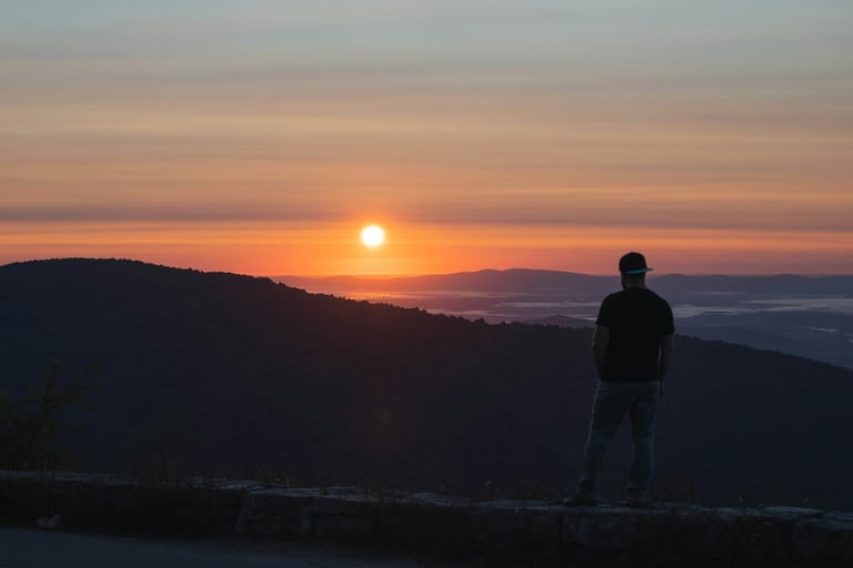 Setting Financial Goals - mountain sunrise image