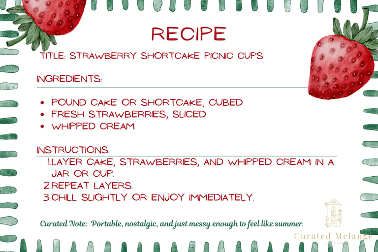 Shortcake cups Recipe Card