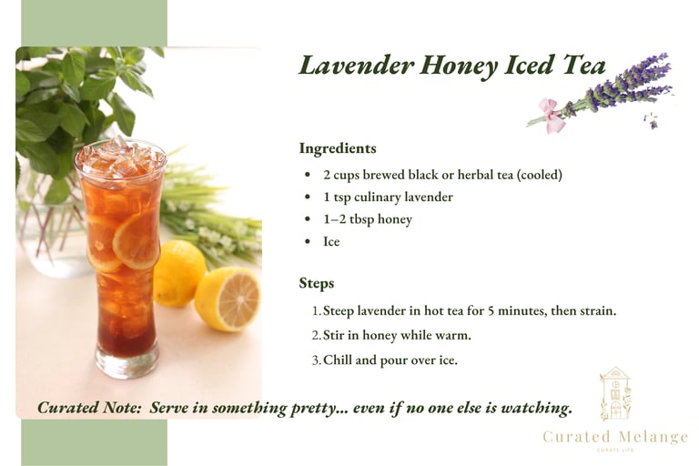 Iced Tea Recipe Card