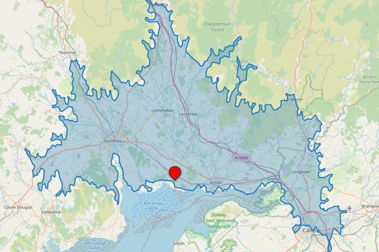 30 minute traveltime