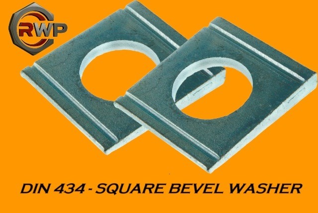 DIN 434 Tapered Washer – Square Washer for I-Beam Channels and Sloped Surfaces