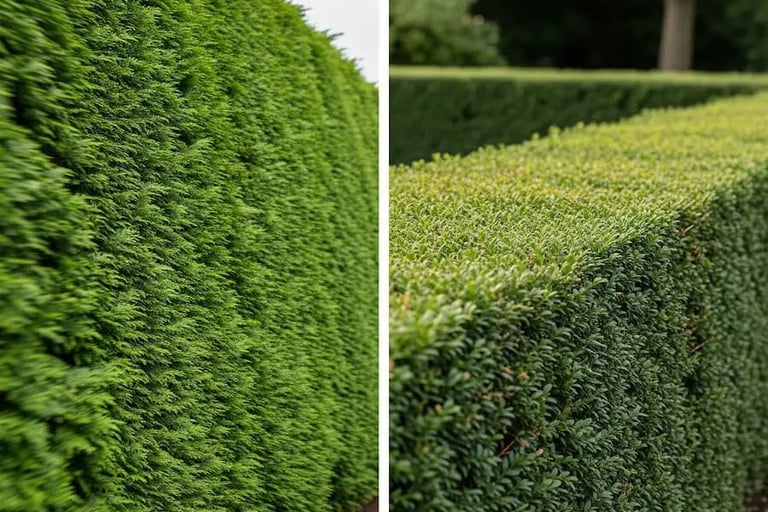 comparativa velocidad de crecimiento leylandii vs taxus