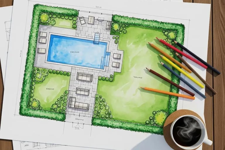 Planificando el jardín, el diseño lo primero