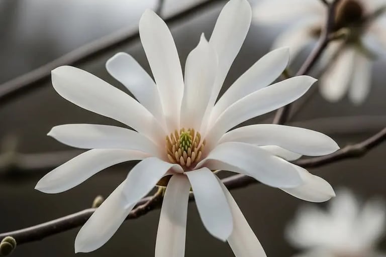 Estrella blanco puro de Magnolia setellata