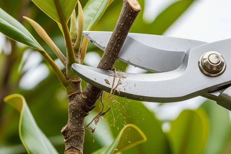 Una buena poda para limpiar y formar un ejemplar de magnolia