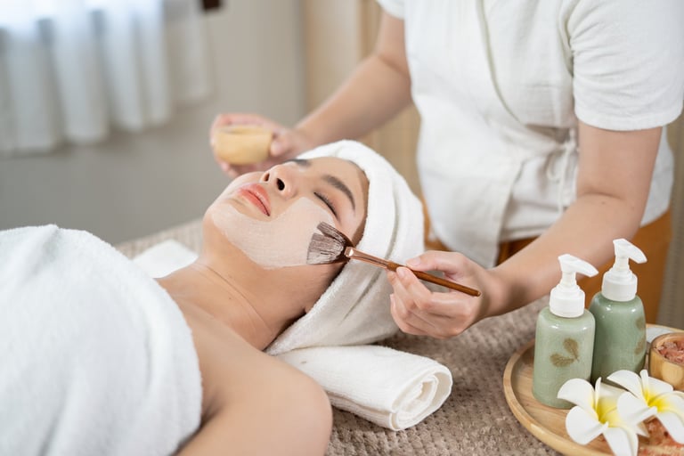 Glowing skin results after HydraFacial at Macro Spa Medavakkam