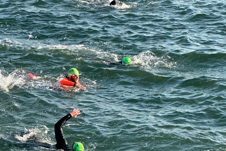 Sam dressed as a tow float