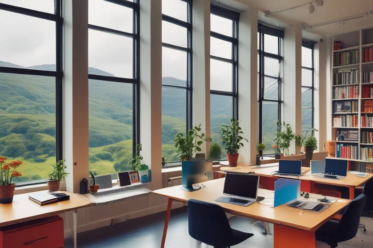 Bright living room with modern inventory