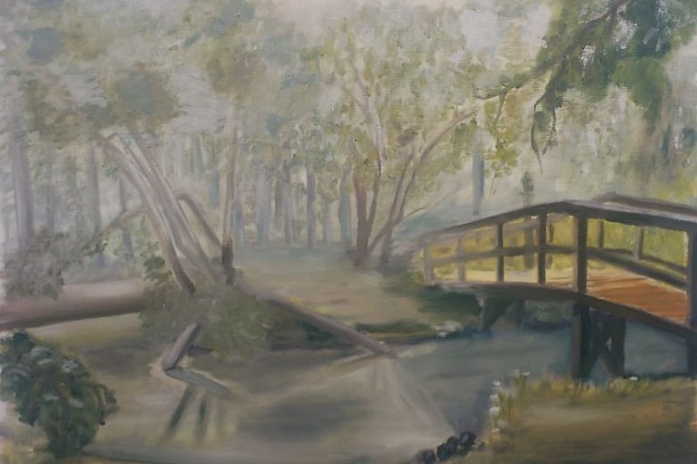 Leudal, olie op papier